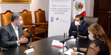 Gobierno de Miguel Barbosa firma convenio “Puebla Resiliente Ante Desastres 2020-2022” con PNUD