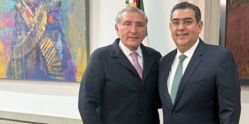 Gobernador de Puebla se reúne con titular de Segob, reitera compromiso con el Presidente López Obrador