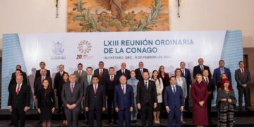 Gobernador de Puebla, Sergio Salomón Céspedes Peregrina, asistió a la LXIII Reunión Ordinaria de la CONAGO