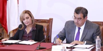 Firman Puebla y Tlaxcala convenio para reforzar seguridad y coordinación para prevenir y combatir la delincuencia