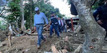 ACUDE SERGIO SALOMÓN A VENUSTIANO CARRANZA PARA VERIFICAR DAÑOS POR INUNDACIONES