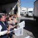 Abandera Gaby Bonilla salida de convoy con más de 35 toneladas de ayuda a Guerrero