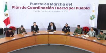ANUNCIA SERGIO SALOMÓN PLAN DE COORDINACIÓN “FUERZA POR PUEBLA”; SEMAR SE SUMARÁ AL COMBATE A LA DELINCUENCIA