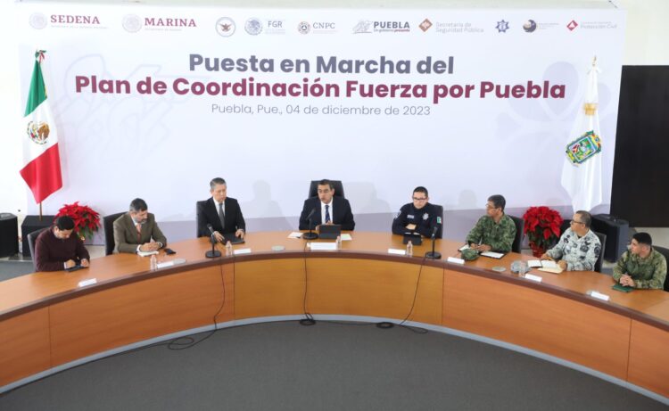 ANUNCIA SERGIO SALOMÓN PLAN DE COORDINACIÓN “FUERZA POR PUEBLA”; SEMAR SE SUMARÁ AL COMBATE A LA DELINCUENCIA