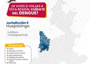 Permanece Tehuacán como el municipio con más casos de dengue: Salud