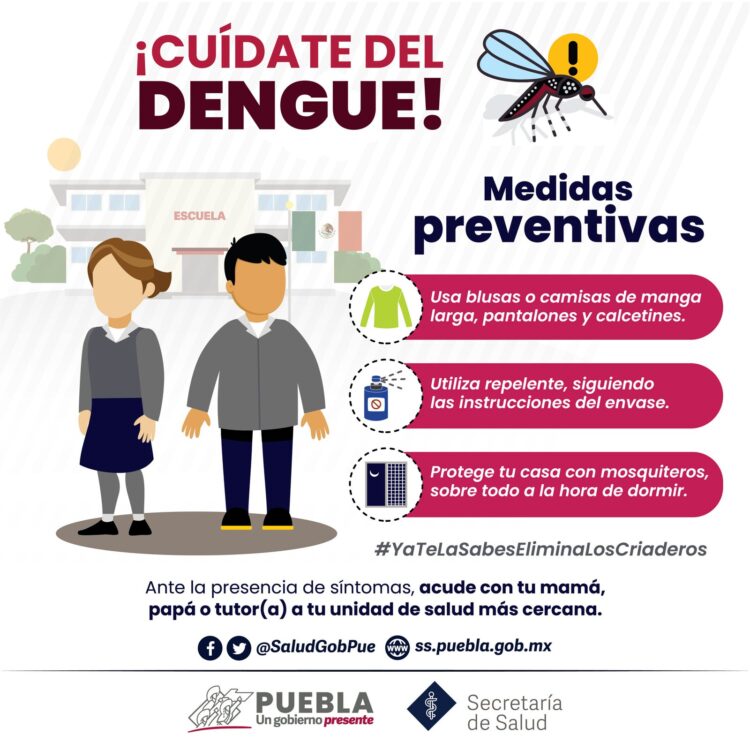 En 2024, acumula Puebla mil 063 contagios por dengue: Salud