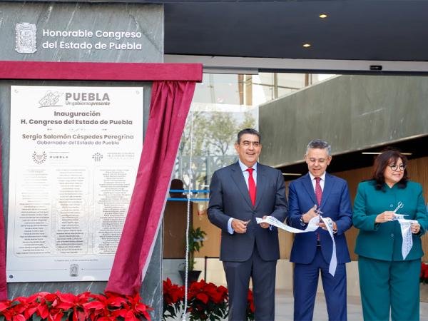 “ANTES PATRIA QUE PARTIDO”, PUEBLA CUENTA CON NUEVA SEDE DEL CONGRESO; REPRESENTA LA RECONCILIACIÓN Y UNIDAD: SERGIO SALOMÓN