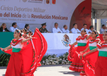 Encabeza Américo Villarreal desfile por el 114 Aniversario del Inicio de la Revolución Mexicana