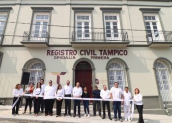 Inauguran nuevas oficinas de la Oficialía Primera del Registro Civil en Tampico