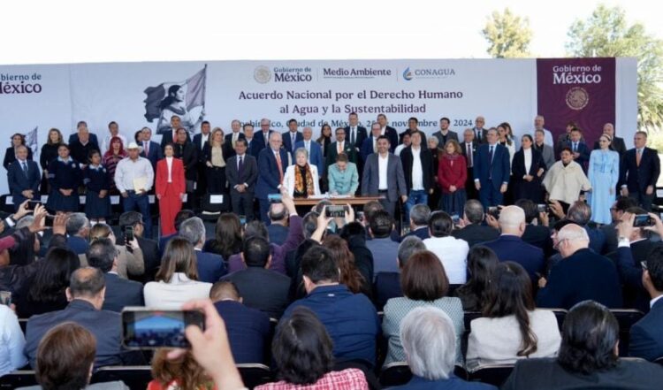 Participa gobernador en el Acuerdo Nacional por el Derecho Humano al Agua