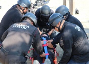 Concluye Guardia Estatal primer bloque del Curso de Medicina Táctica Policial 2025