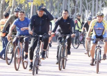 Primera Rodada Por Amor a Puebla une a ciclistas con Alejandro Armenta