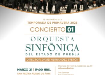 Orquesta Sinfónica del Estado de Puebla iniciará conciertos de primavera