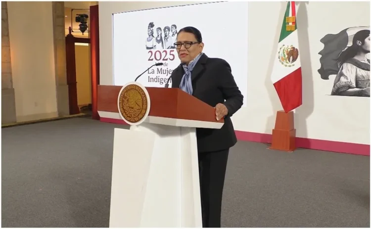 Rosa Icela encabeza mañanera tras salida de Sheinbaum al G7