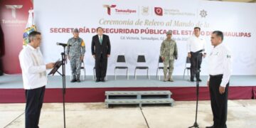 Gobernador Américo Villarreal toma protesta al nuevo secretario de Seguridad Pública de Tamaulipas