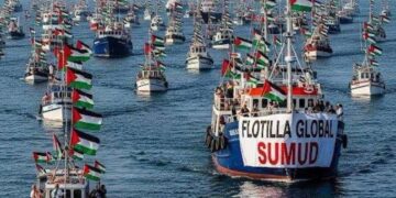 Israel se prepara para frenar a la Flotilla Global Sumud que avanza hacia Gaza