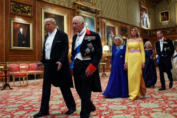 Protestas masivas en Londres contra Trump mientras Carlos III lo recibe en Windsor