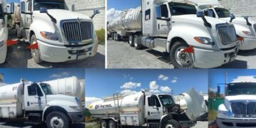 Aseguran 11 tractocamiones y droga en operativo en Mineral de la Reforma, Hidalgo