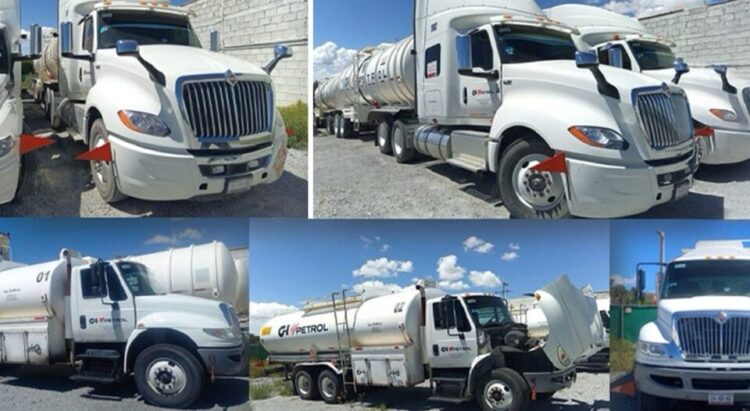 Aseguran 11 tractocamiones y droga en operativo en Mineral de la Reforma, Hidalgo