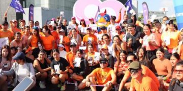 Más de 300 personas se unieron al “Trote Naranja” por la igualdad