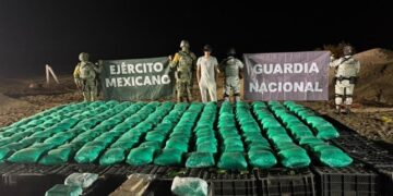 Detienen en Sonora a chofer con más de una tonelada de metanfetamina, fentanilo y goma de opio
