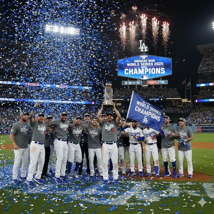 Dodgers logran el bicampeonato en una final épica y rinden homenaje a Fernando Valenzuela