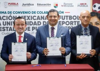 Femexfut y Gobierno Estatal firman convenio para impulsar talentos en UDEP