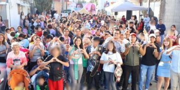 Crea sonrisas Gobierno de Puebla con entrega de juguetes