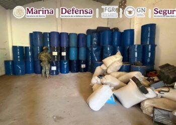 Marina desmantela complejo de producción de drogas sintéticas en Guerrero