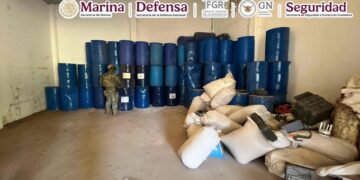 Marina desmantela complejo de producción de drogas sintéticas en Guerrero