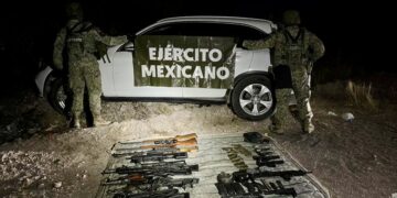 Ejército asegura arsenal de alto poder en Navojoa durante operativo de seguridad