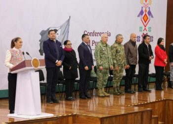 Destaca presidenta Sheinbaum reducción de delitos en Puebla
