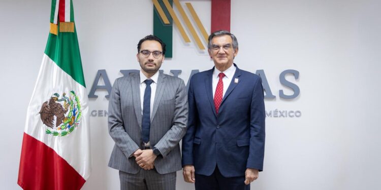 Impulsa gobernador de Tamaulipas agenda aduanera estratégica con nuevo titular de la ANAM para fortalecer el desarrollo económico y logístico del país