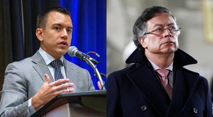 Noboa acusa a Petro de incursión guerrillera y crece tensión entre Ecuador y Colombia