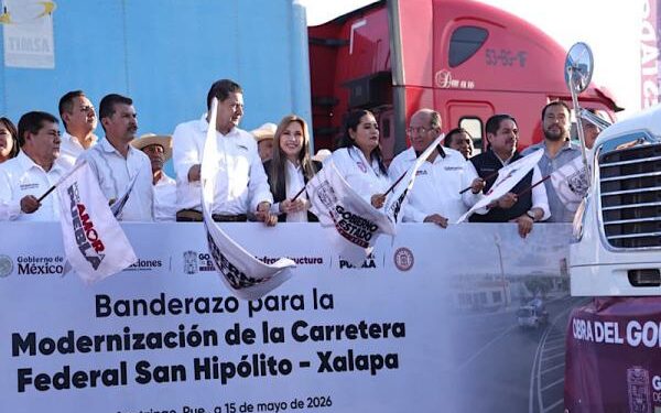 Armenta Mier encabeza banderazo de inicio a modernización de carretera federal San Hipólito-Xalapa