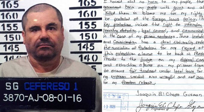 “El Chapo” insiste en volver a México y solicita liberación anticipada en nueva carta a corte de EU