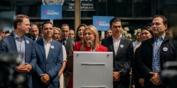 Maru Campos comparece ante la FGR y asegura que buscan construir un caso en su contra