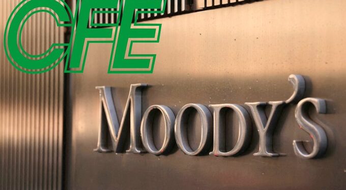 CFE y sistema financiero resienten baja crediticia de Moody’s a México