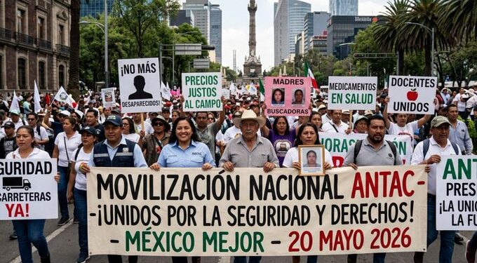 ANTAC anuncia megamarcha y posibles bloqueos en accesos a la CDMX