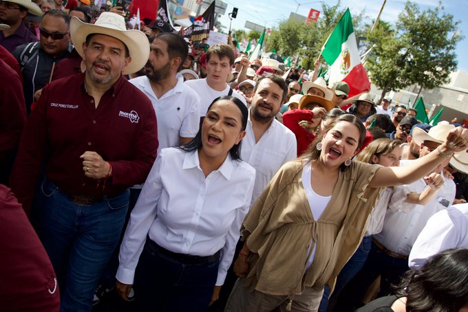 Maru Campos responde a protesta de Morena y PAN cierra filas en su defensa