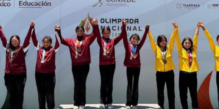 Tamaulipas “se llena” de oro en el tiro con arco femenil de la Olimpiada Nacional