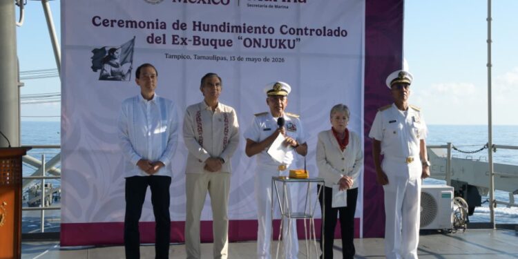 Américo Villarreal agradece apoyo de la presidenta Sheinbaum y de la Marina al desarrollo de Tamaulipas