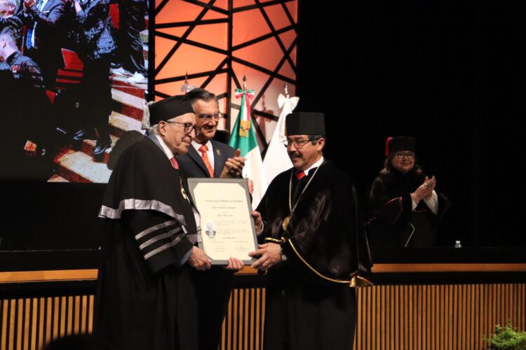 UAT confiere Doctorado Honoris Causa a David Kershenobich; destaca Américo Villarreal su alto valor académico e institucional