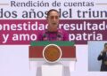 Sheinbaum defiende la soberanía nacional y presume avances económicos en informe desde el Monumento a la Revolución