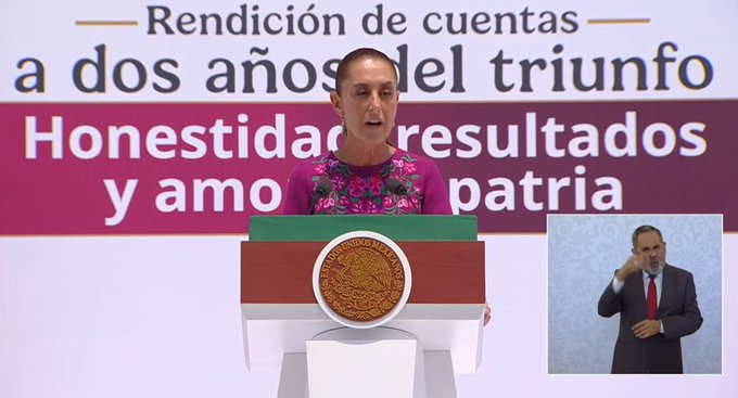 Sheinbaum defiende la soberanía nacional y presume avances económicos en informe desde el Monumento a la Revolución