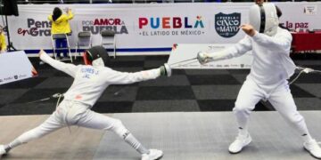 Talento poblano destaca en jornada de esgrima en Olimpiada CONADE 2026