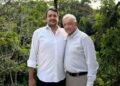 AMLO reaparece junto a su hijo Andrés Manuel López Beltrán en medio de sus aspiraciones políticas