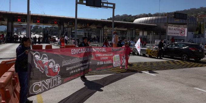 CNTE exige diálogo directo al Gobierno y mantiene huelga nacional; intensifica protestas en carreteras y estados