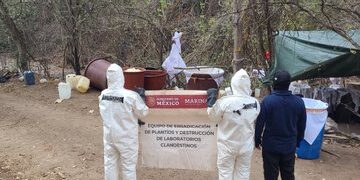 Desmantelan infraestructura utilizada para la elaboración de metanfetamina en Sinaloa