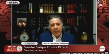 Enrique Inzunza vuelve a actividades del Senado tras casi dos meses fuera del foco público